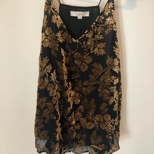 LOFT Velvet Accent Tank - M